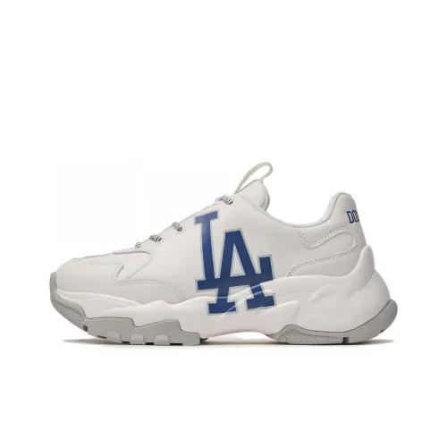 Mlb Base Logo Big Ball Chunky Low Топ Толстоподошвенные кроссовки Унисекс Белый Синий