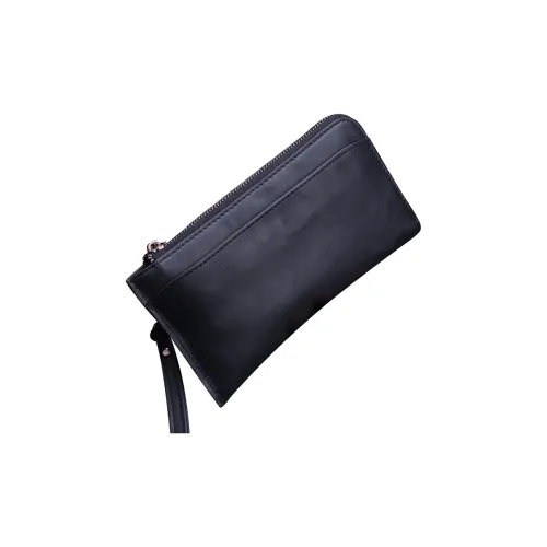 DOSRFINI Натуральная кожа верх крупнозернистая текстура коровьей кожи клатч мужской черный