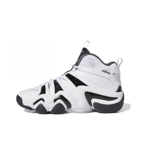 Adidas Crazy 8 Винтажные Баскетбольные Кроссовки Высокие Белые Черные Мужские