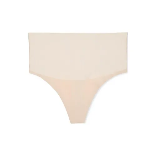 Victoria's Secret Центральная часть BY Victoria Сглаживающий Мелкие блестки Стринг Panty Marzipan Нижнее белье Женские 1 шт Абрикос