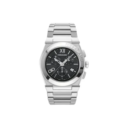 Ferragamo Кварцевый механизм Мужские часы 42 мм Черный
