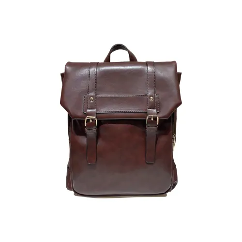 VANDEE Вощеная кожа Рюкзак Стандартный Женский Черный Коричневый