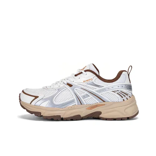 KAPPA Low Top Классические Кроссовки с Толстой Подошвой Белый/Серебряный Унисекс