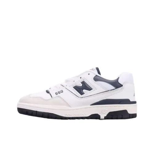 New Balance NB 550 Low Топ Винтажные Баскетбольные Кроссовки Унисекс Черный Белый