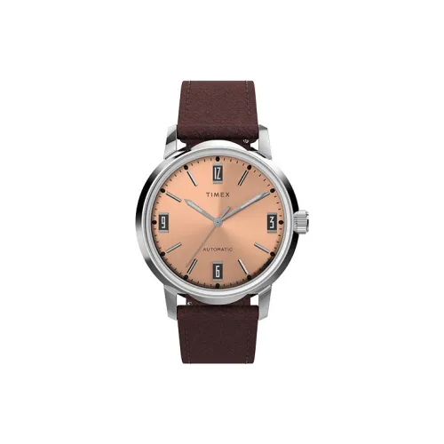 TIMEX Автоматический Механический Механизм Мужские Часы 40 мм Розовое Золото