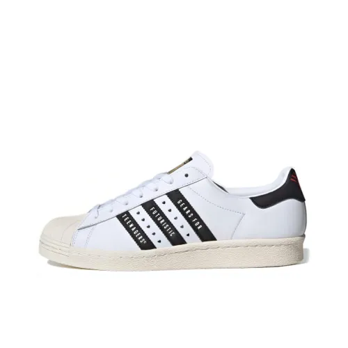 Adidas Originals SUPERSTAR 80s Human Made Low Топ Скейтборд Кроссовки Унисекс Белый Черный
