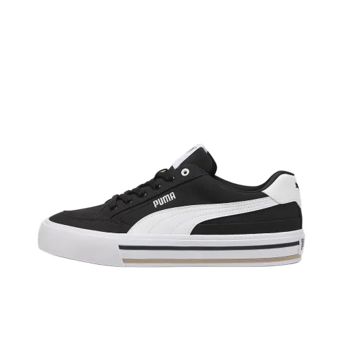 PUMA Court Classic Vulc Скейтборд Кроссовки Низкие Черные Белые Унисекс