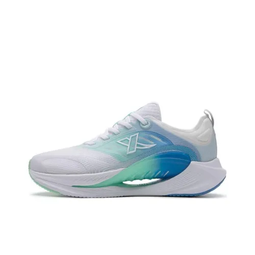 XTEP Hydrogen Wind 7,0 Амортизация Износостойкий Низкий Топ Беговые Кроссовки Мужские Белый Синий