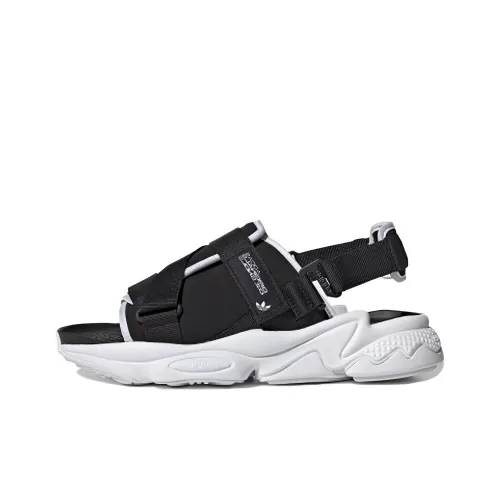 Adidas Originals Ozweego Series Сандалии Пляжные сандалии Унисекс Черный Белый