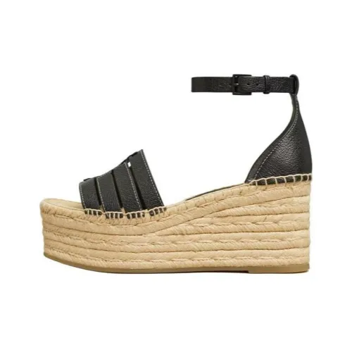 TORY BURCH Ines Fashion Sandals 8 см Женские Черные