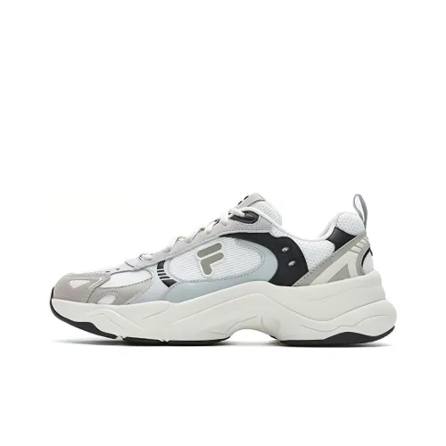 FILA FUSION UNIQUE Устойчивые к истиранию Низкие Кроссовки для бега Мужские Серый Белый