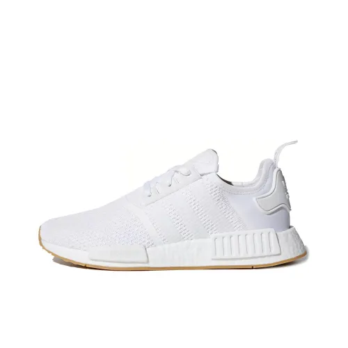 Adidas Originals NMD_R1 Амортизаторы Устойчивые к истиранию Низкий Топ Повседневный Унисекс Чисто Белый