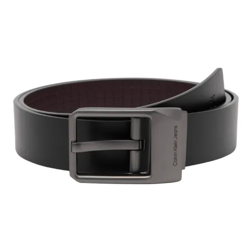 Calvin Klein Ремни из коровьей кожи Мужской Космос Черный Земля Коричневый 3,5CM