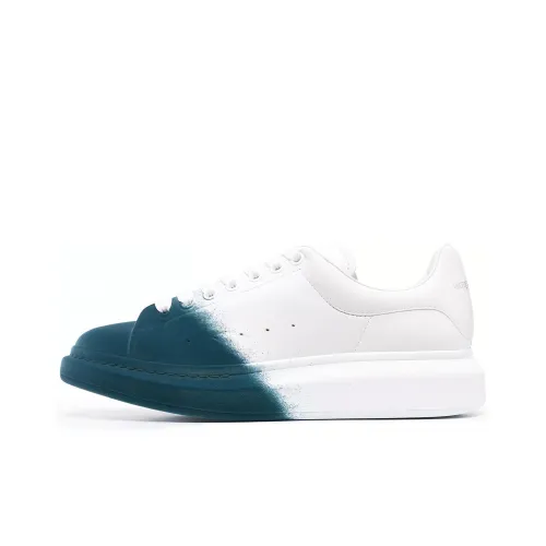 Alexander McQueen OVERSIZED Низкие Кроссовки для скейтбординга Мужские Белые Зеленые