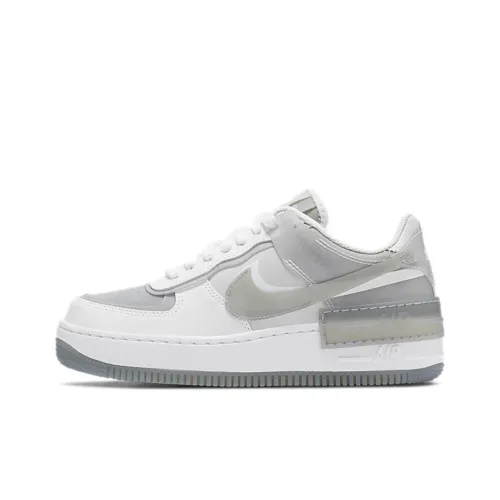 Nike Air FORCE 1 Shadow Particle GREY Покрытие Slip-resistant Низкий топ Скейтбординг Кроссовки Женские Серый Белый