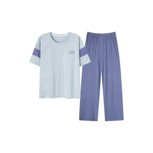 Follow the United States Пижамный комплект Женский Светло-синий