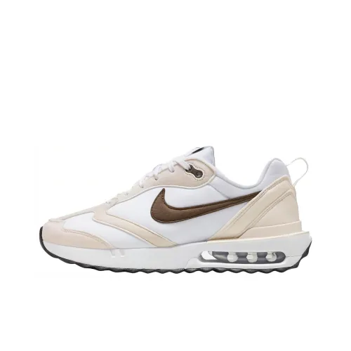 Nike Air Max Dawn Устойчивый к истиранию Дышащий Низкий Топ Повседневный Городской Коммутирование Беговые кроссовки Женские Бежевый Белый Коричневый