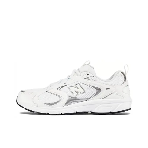 New Balance совместный бренд 408 MID Топ Повседневные Беговые кроссовки Унисекс Белый Серебряный