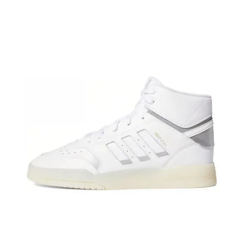 Adidas Originals Drop Step Аbrasion Resistant Дышащий MID Скейтбординг Кроссовки Унисекс Белый