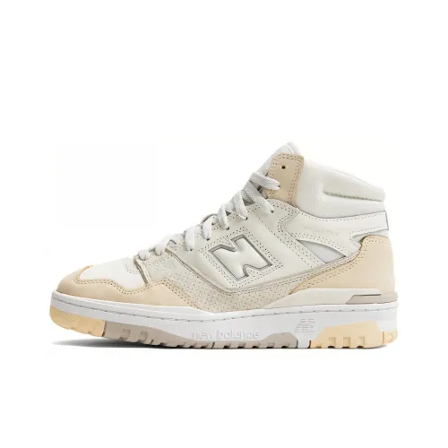 New Balance NB 650 'Бежевый' Высокие Топы Винтажные Баскетбольные Кроссовки Унисекс Экрю