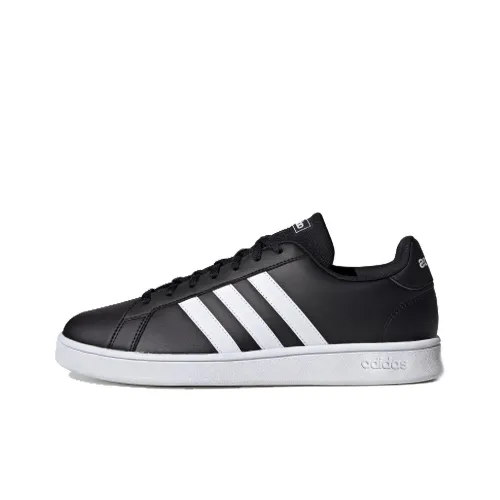 ADIDAS NEO GRAND COURT Основа Slip Resistant Low Top Скейтбординг Кроссовки Unisex Черный Белый