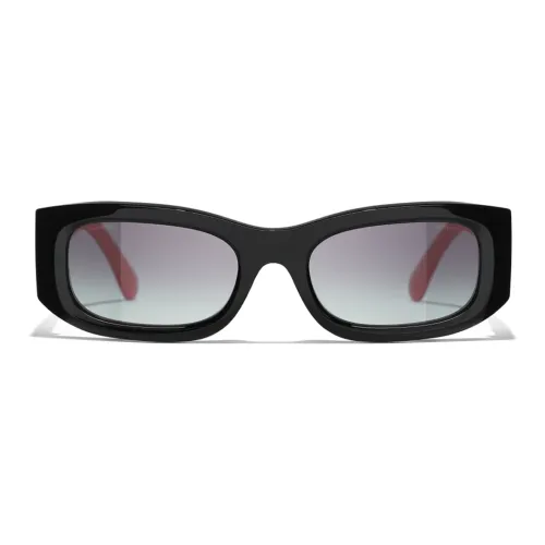 CHANEL Солнцезащитные Очки Прямоугольной Формы Ацетат