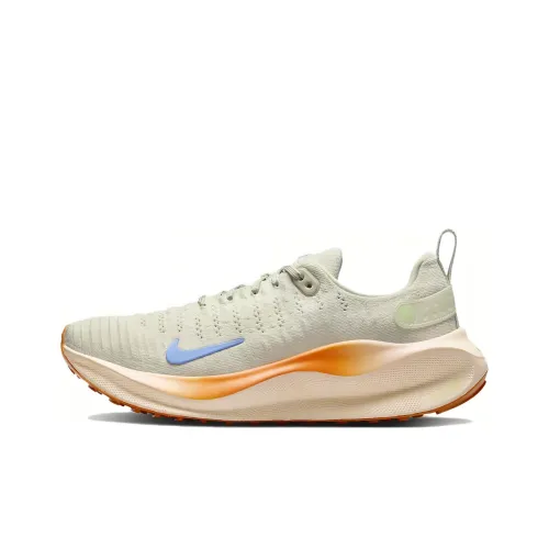 Nike Reactx Infinity 4 Амортизация Устойчивый к истиранию Дышащий Низкий Топ Повседневные Беговые кроссовки Женские Желтые