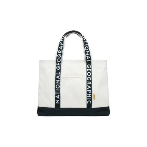 NATIONAL GEOGRAPHIC Хлопок Тоут Сумка Сумка для покупок Сумка на одно плечо Унисекс Айвори