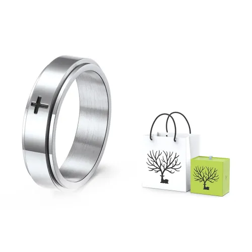 LIBALU Кольца из титанового стального сплава Унисекс