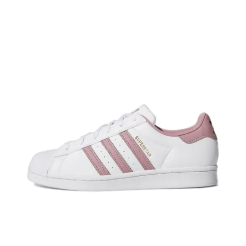 Adidas Originals SUPERSTAR LOW Топ Скейтборд Кроссовки Женские Белые Фиолетовые