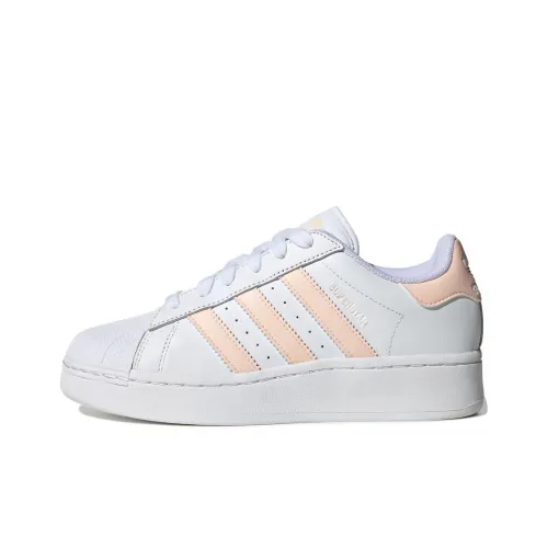 Adidas Originals SUPERSTAR XLG Low Топ Скейтборд Кроссовки Мужские Белые Розовые