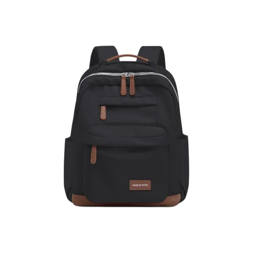 MAKEUP KITTEN Ткань Рюкзак Большой Унисекс Черный