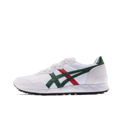 Onitsuka Tiger Reclaiman Амортизаторы Slip-Resistant Abrasion-Resistant Низкий Топ Повседневная Обувь Унисекс Белый Зеленый Красный