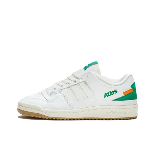 Atlas X Adidas Originals FORUM 84 ADV Устойчивые к истиранию Дышащие Низкие Кроссовки для скейтбординга Унисекс Белый Зеленый