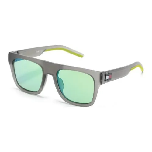 Tommy Hilfiger Квадратные Солнцезащитные Очки Мужские Серые