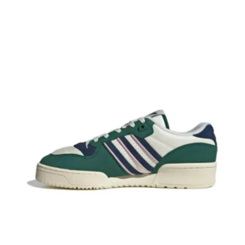 Adidas Originals Rivalry Slip Resistant Abrasion Resistant Низкие Скейтбординг Кроссовки Зеленый Белый