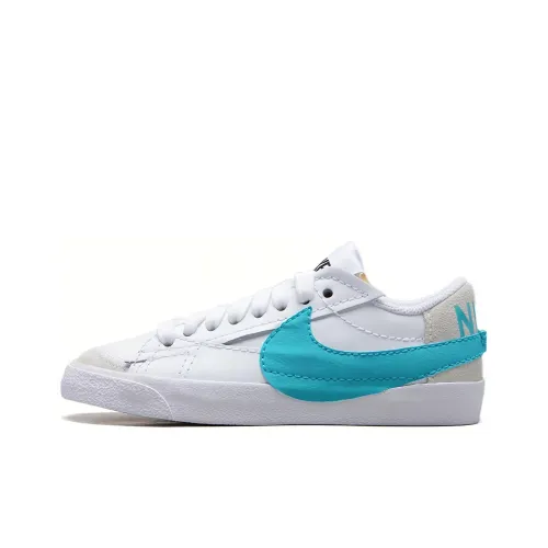 nike Blazer Low '77 Jumbo Low Топ Кроссовки для скейтбординга Женские Белый Зеленый