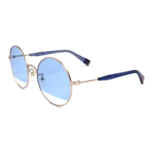 Furla Круглые Солнцезащитные очки Женские Золотые