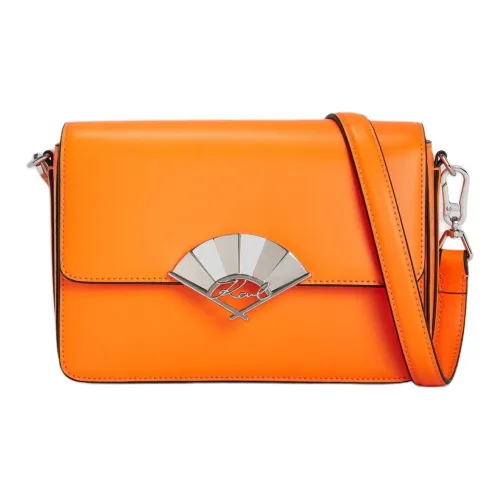 Karl Lagerfeld Коровья кожа Сумка через плечо Средний Женская Апельсин