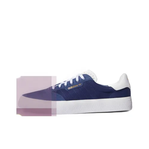 Adidas Originals 3MC Vulc Low Топ Скейтборд Кроссовки Унисекс Синий Белый