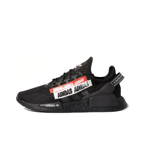 Adidas Originals NMD_R1 V2 Slip Резистентный и Дышащий Низкий Топ Casual Унисекс Черный Белый Красный