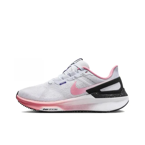 Nike Zoom Structure 25 Амортизаторы Противоскользящие Устойчивые к истиранию Низкий Топ Беговые кроссовки Женские Серый Розовый