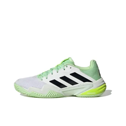 Adidas Barricade 13 Теннисные Кроссовки Низкие Белые Черные Зеленые Мужские