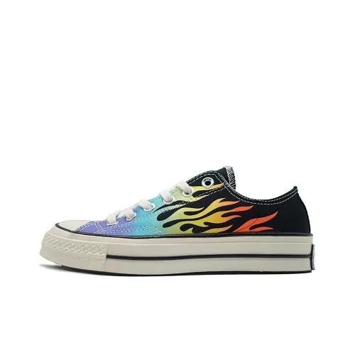Конверс 1970s Chuck Taylor All Star Low Топ Кеды Унисекс Пламя Черный