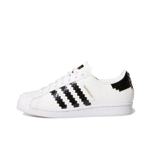 LEGO x Adidas Originals Superstar Low Скейтборд Кроссовки Унисекс Белый Черный
