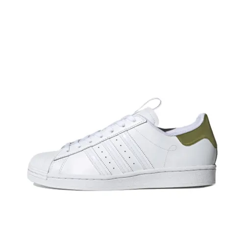 Adidas Originals Superstar Series Low Топ Скейтборд Кроссовки Унисекс Белый Зеленый