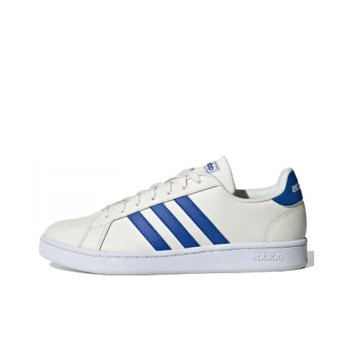 Adidas Neo GRAND COURT Slip-resistant Low Top Скейтборд Кроссовки Мужские Коричневый Белый Синий