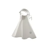 Белый с козырьком, длинный