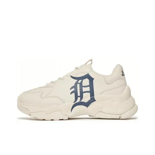 MLB Big Ball Chunky A противоскользящий устойчивый к истиранию низкий топ кроссовки с подошвой унисекс цвет экрю