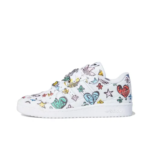 JEREMY SCOTT x Adidas Originals FORUM 84 Lo Monogram Low Skateboard Кроссовки Унисекс Многоцветный Граффити